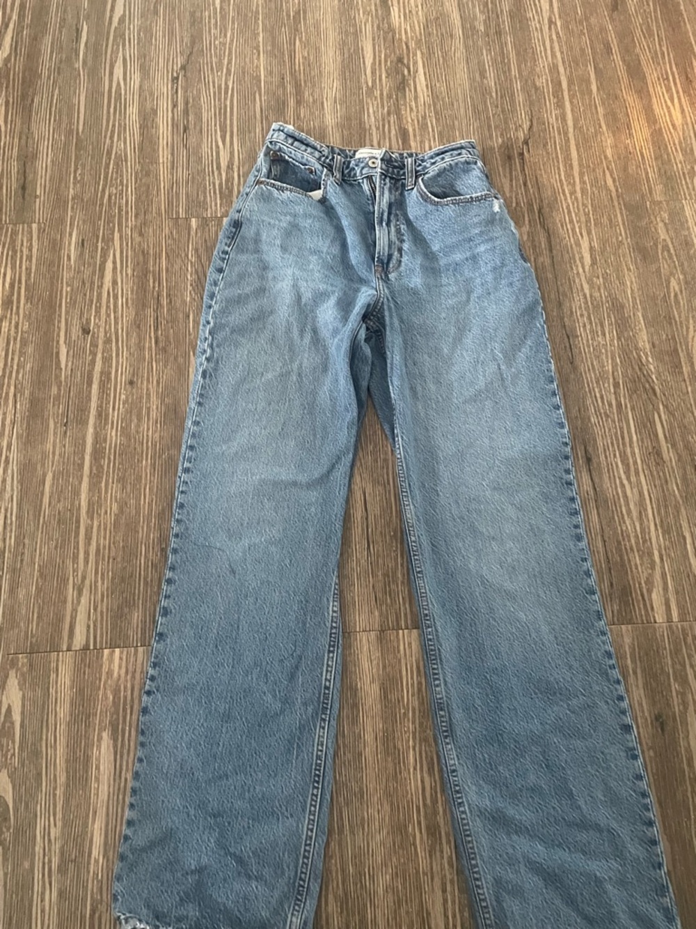 Abercrombie & Fitch Light Blue Wide Leg Jeans